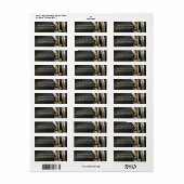 Diamonds Gold Decorated Return Address Label (Full Sheet)