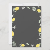 Diamonds Gold Graduation Cap Citroenen Afstuderen Kaart (Achterkant)