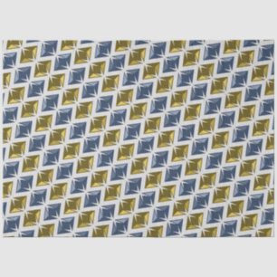 Diamonds Golden Pareltjes Blauw Tissuepapier