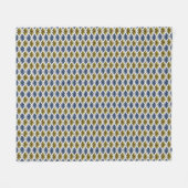 DIAMONDS goudblauw Fleece Deken (Voorkant (Horizontaal))