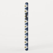 DIAMONDS Gouden Blauwe Pareltjes Aangepaste naam Case-Mate iPhone Case (Achterkant/rechts)
