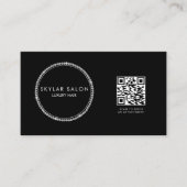 Diamonds Hair Salon Hair Extensions QR-code Visitekaartje (Voorkant)