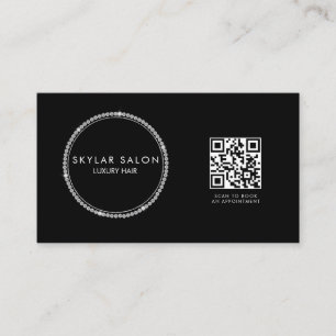 Diamonds Hair Salon Hair Extensions QR-code Visitekaartje