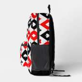 Diamonds harten schoppenbommen speelkaartenpatroon bedrukte rugzak (Rechts)