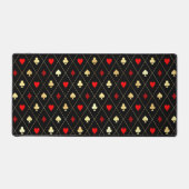 Diamonds harten schoppenbommen speelkaartenpatroon bureaumat (Voorkant)