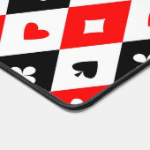 Diamonds harten schoppenbommen speelkaartenpatroon bureaumat (Hoek)