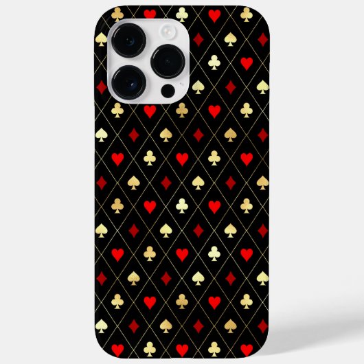 Diamonds harten schoppenbommen speelkaartenpatroon Case-Mate iPhone case (Achterkant)