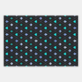 Diamonds harten schoppenbommen speelkaartenpatroon inpakpapier vel (Voorkant)