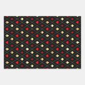 Diamonds harten schoppenbommen speelkaartenpatroon inpakpapier vel (Voorkant 2)