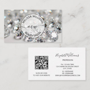 Diamonds Jeweler Jewellery Store Logo Visitekaartje