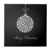 Diamonds Kerstbal Tegeltje (Voorkant)