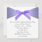 Diamonds Lavendel Sweet 16 Verjaardagsfeest Kaart (Achterkant)