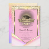 Diamonds Lijst Afstudeerder Pet Ombre Graduation P Kaart (Voorkant / Achterkant)