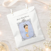 Diamonds Little Prince Crown Baby Blue Bedankzakje (Geknipt)