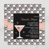 Diamonds Martini Bachelorette Party Kaart (Voorkant / Achterkant)