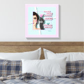 Diamonds & Martinis Gallery Wrap Canvas Afdruk (Insitu (Slaapkamer))