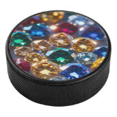 Diamonds Of Many Colors Hockey Puck (3/4)