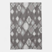 Diamonds Ovalen Starbursts Dark Gray Theedoek (Verticaal)