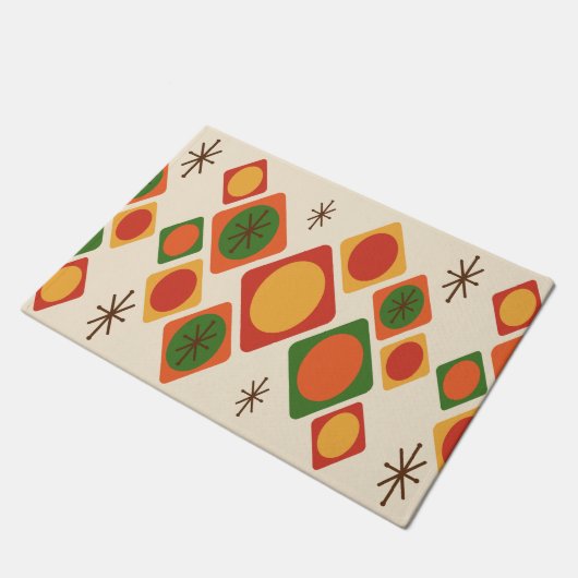 Diamonds Ovalen Starbursts Multicolf Deurmat (Schuin)