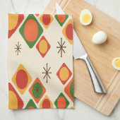 Diamonds Ovalen Starbursts Multicolf Theedoek (Quarter Fold)