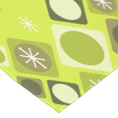 Diamonds Ovals Starbursts Chartreuse Korte Tafelloper (Hoek)