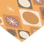 Diamonds Ovals Starbursts Oranje Korte Tafelloper (Hoek)