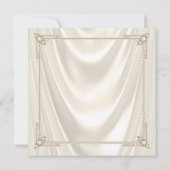 Diamonds Parels Satijn Roze Prinses Baby shower Kaart (Achterkant)