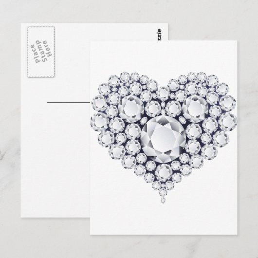 Diamonds Pareltjes Briefkaart (Voorkant / Achterkant)