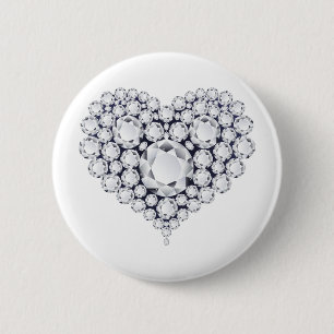 Diamonds Pareltjes Ronde Button 5,7 Cm