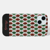 Diamonds Patroon Geometrisch Rood Groen elke naam Case-Mate iPhone Case (Achterkant (horizontaal))