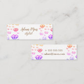 Diamonds Pattern Origineel Mini Visitekaartje (Voorkant / Achterkant)