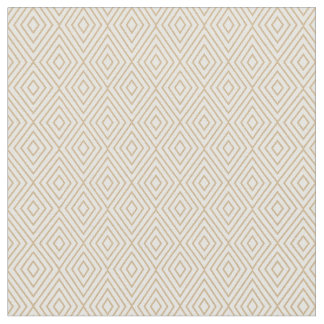 Diamonds Patterned Fabric (Light Gold) Stof