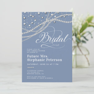 Diamonds Pearls Something Blue Mrs Vrijgezellenfee Kaart