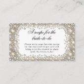 Diamonds Pearls Vrijgezellenfeest Recept voor de b Informatiekaartje (Voorkant)