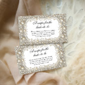 Diamonds Pearls Vrijgezellenfeest Recept voor de b Informatiekaartje