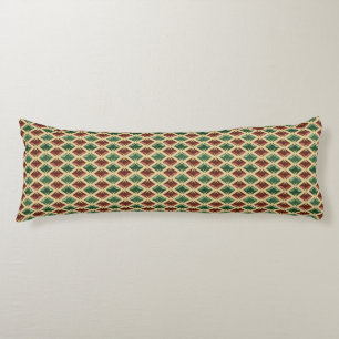 DIAMONDS rood groen 2 in 1 Lichaamskussen