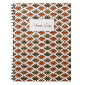 DIAMONDS rood met tekstlabel Notitieboek (Voorkant)