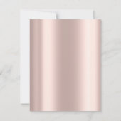 Diamonds Rose Gold Black Masquerade Sweet 16 Kaart (Achterkant)