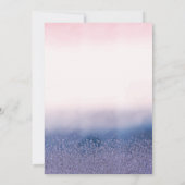 Diamonds, Roze Flamingo Ombre Quinceañera Kaart (Achterkant)