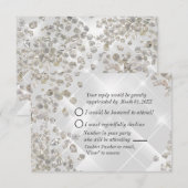 Diamonds RSVP Kaartje (Voorkant / Achterkant)