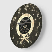 Diamonds Stars Bow 50th Wedding Jubileum Grote Klok (Hoek)