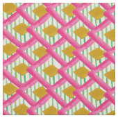 Diamonds Stripes Waterverf Pattern Stof (Swatch)