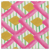 Diamonds Stripes Waterverf Pattern Stof (Close Up)