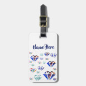 Diamonds Waterverf - Gepersonaliseerde Labels van  (Voorkant verticaal)