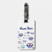 Diamonds Waterverf - Gepersonaliseerde Labels van  (Achterkant verticaal)