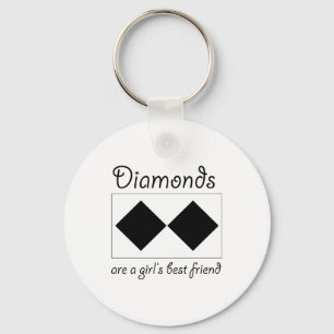 Diamonds zijn de beste meisjes sleutelhanger