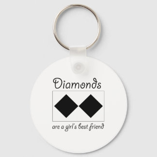 Diamonds zijn de beste meisjes sleutelhanger