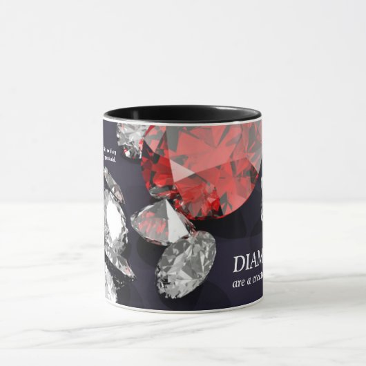 "Diamonds zijn de beste vrienden van de creativite Mok (Midden)