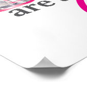 Diamonds zijn de beste vriendin van een meisje poster (Hoek)