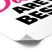 Diamonds zijn de beste vriendin van het meisje poster (Hoek)